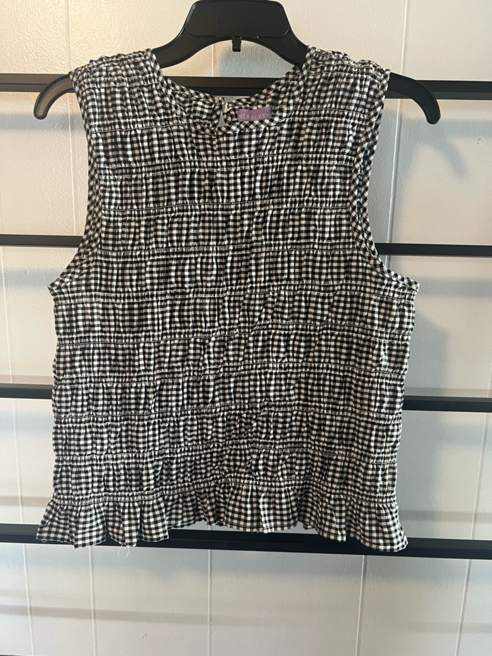 NWOT Women's Size Large Sleeveless Top, LOTUS & LAVENDER, Stretchy, F2